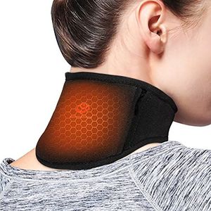 Graphene Times Verwarmingskussen voor nek, infrarood fysiotherapie, USB-verwarmde halswikkels met instelbare temperatuur en kraag, perfect voor pijnlijke nek