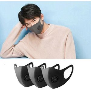 Xiaomi Mondmasker Smartmi Mask Zwart 5-laags Filter Niet-Medisch Beschermend - 10 uur gebruiksduur - Maat L - Set van 3