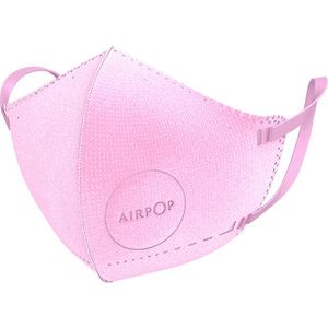 Airpop 4 Pk Roze Herbruikbaar Wasbaar Gezichtsmasker voor Kinderen, 4-Laags Mond en Neus Masker, Voorgevormde Pasvorm, Lichtgewicht Ontwerp, Mondkapje voor Kinderen Gebruik, 4 Pk Roze