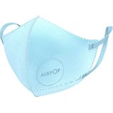 Airpop 4 Pk Blauw Herbruikbaar Wasbaar Gezichtsmasker voor Kinderen, 4-Laags Mond en Neus Masker, Voorgevormde Pasvorm, Lichtgewicht Ontwerp, Mondkapje voor Kinderen Gebruik, 4 Pk Blauw