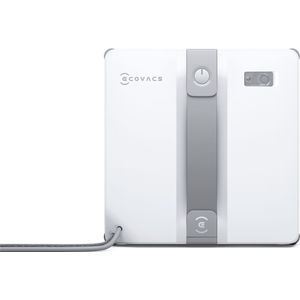 ECOVACS WINBOT Mini-raamreinigingsrobot, compact ontwerp, dubbele sproeiers met ultrasone verneveling, 9-traps beschermingssysteem, intelligente padplanning, 3 reinigingsmodi, antislipsysteem, grijs