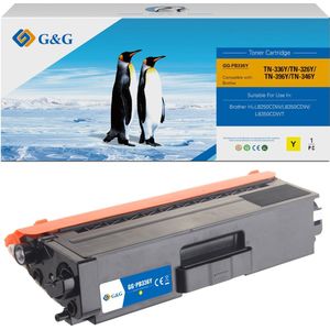 G&G - TN326 Toner - Geel - Compatibel met Brother - 1 Stuk