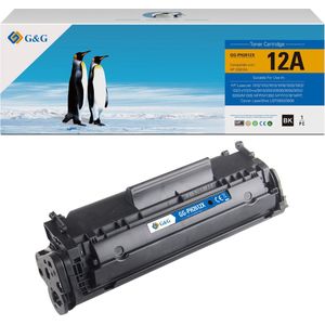 G&G Q2612A XL toner compatibel met HP 12A Tonercartridge Zwart 1 stuck (s) hoge capaciteit Huismerk