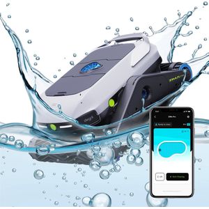 Degrii Zima Pro Ultrasone Snoerloos zwembadrobot Zwembadreiniger, Ultrasone Smart Mapping, Drievoudig aangedreven motoren, Drijvende Batterij, Klimt & Reinigt Muren & Trappen, App-bediening op Afstand