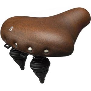 Selle Comfort Drifter Fietszadel - Retro XL - Bruin Zadel