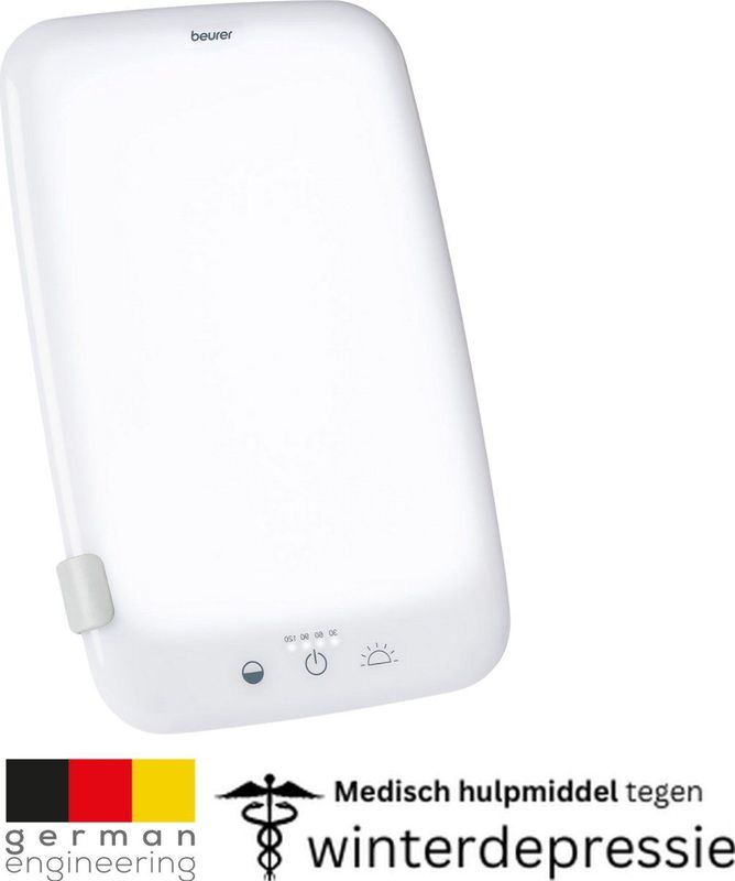 Beurer TL 35 Daglichtlamp, simulatie van daglicht, met 3 kleurtemperaturen voor een gereguleerd dag-nachtritme, 10.000 lux, medisch apparaat, afneembare standaard, met dimmer