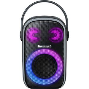 Tronsmart Halo 100 Bluetooth-luidspreker, 60 W, krachtig, 5 ledlampen, IPX6 waterdicht, 18 uur speeltijd, stereogeluid, powerbank en app, luidspreker voor buiten met Bluetooth 5.3 voor feestjes