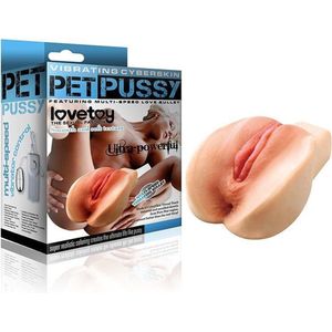 Vibrerende Masturbator Cyberskin Pet Pussy & Ass