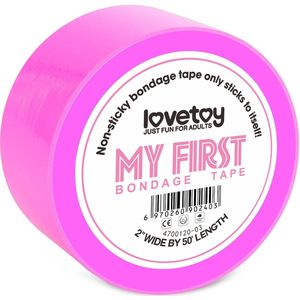 My first bondage tape - Bimbo Pink