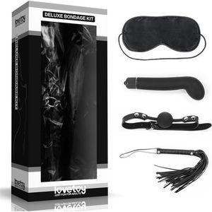 LOVETOY - Bondage Kit Deluxe With Vibrator Black