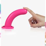 Holy Dong Jelly Dildo van Vloeibare Siliconen 14.5 cm - Paars