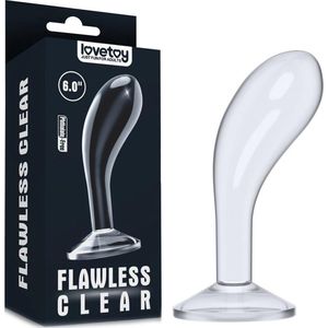 Lovetoy - Flawless - Transparante Prostaat Plug - 15.2 cm