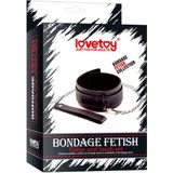 LOVETOY - Collar And Leash Bondage Black