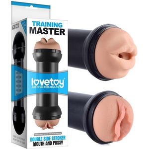 Lovetoy Training Master Dubbele Masturbator Mond en Pussy