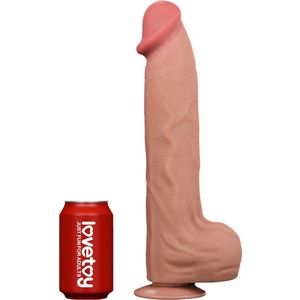 Lovetoy - Dildo Met Sliding Skin Technologie - 36 X 6.6 cm - Lichte Huidskleur