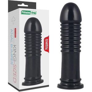 Lovetoy - King Size Dildo Plug - 22.5 cm - zwart