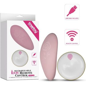Roze oplaadbare opleg vibrator met afstandsbediening