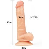 Lovetoy - Easy Strap-on Set Met Dildo Van 19 cm Met Balzak - Lichte Huidskleur