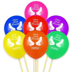 Ballonnen Super Dick in Verschillende Kleuren
