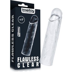 Flawless clear penis sleeve - +5cm