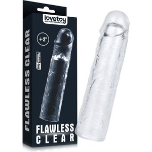 Lovetoy - Flawless - Transparante Penis Sleeve - 19 cm