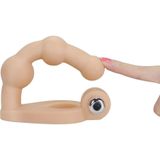 Ultrasofte Cockring met Vibrerende Buttplug Voor Anale Penetratie - 16.5 cm