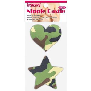 LOVETOY - Pack Nipple Covers Star And Heart Camouflage