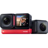 Insta360 ONE RS Twin Edition - waterdichte 4K60fps Action-Cam & 5,7K 360° camera met verwisselbare lenzen, stabilisatie, 48MP foto's, Active HDR, KI-bewerking