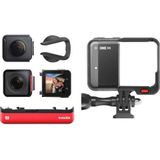 Insta360 ONE RS Twin Edition - waterdichte 4K60fps Action-Cam & 5,7K 360° camera met verwisselbare lenzen, stabilisatie, 48MP foto's, Active HDR, KI-bewerking