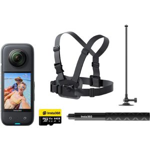 Insta360 X3 Sneeuw Kit (30p, Bluetooth, WiFi), Action Cam, Zwart