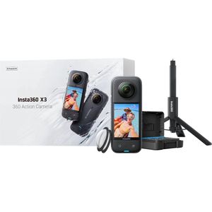 Insta360 - X3 - Action Cam - Zwart - 360° Opnames - Bluetooth, WiFi, NFC