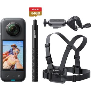 Insta360 X3 Fiets Combo X3 camera Fiets accessoire 64GB geheugenkaart Selfiestick