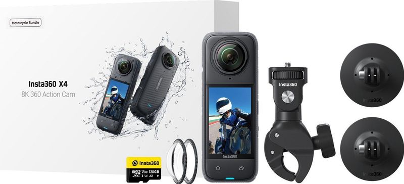 Insta360 - X4 - Videocamera - Zwart - 8K 360° Capture