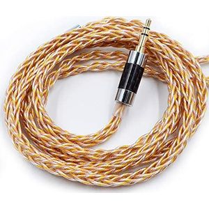 KZ Goud Zilver en Koper Gemengd (784 cores) Upgrade Kabel, HiFi Audio 0.75MM 2PIN Vervanging IEM Oordopjes Draad Compatibel met C PIN