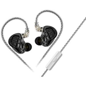 KZ ZAR - In-Ear Monitoren - Zwart - 1 Dynamische + 7 Balanced Drivers - Audiofiele Oordoppen