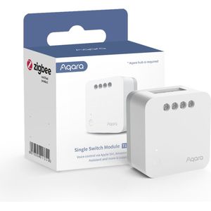 AQARA Single Switch T1 (No Neutral) - Zigbee 3.0 - Inbouw Module - Zonder Nuldraad