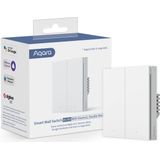 Aqara Smart Wall Switch H1 - Met nul draad, dubbele drukker - Zigbee - EU versie