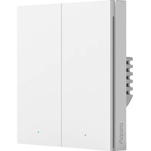 Aqara Smart Wall Switch H1 - Met nul draad, dubbele drukker - Zigbee - EU versie