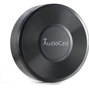 Niet geschikt voor Experiabox v10a router, vereist 2.4ghz) iEAST AudioCast audio streamer - Multiroom streaming - Draadloze ontvanger/receiver - WiFi - Airplay Dongle - Spotify speler - Tot 75 meter