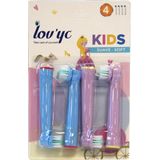 Lov 'Yc Opzetborstels Soft Princess 4st - Compatibel met Oral-B®