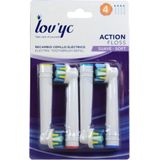 Lov Yc Action Clean Floss Opzetborstels Soft - Compatibel met Oral-B®