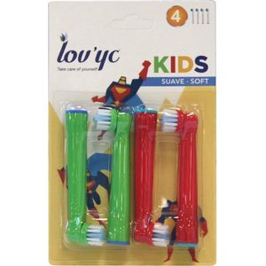 Lov 'Yc Opzetborstels Soft - Superman - Compatibel met Oral-B®