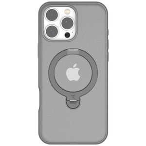 Torras - Ostand Spin - Telefoonhoesje - Zwart - Siliconen