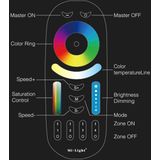 Mi-Light Mi-Boxer - (FUT092) - 4-Zone RGB+CCT Afstandsbediening - (Batterijen niet inbegrepen) - Wit
