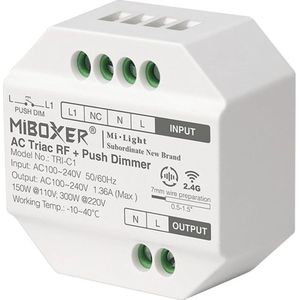 Mi - Inbouw Dimmer - Draadloos - AC Triac - RF - Push to Dim
