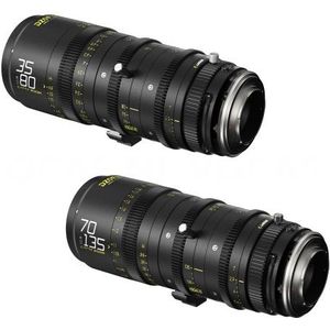 Dzofilm Catta Zoom 2-Lens Kit (35-80/70-135 T2.9) Zwart (Volledig formaat), Objectief, Zwart