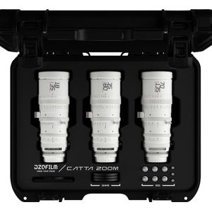 Dzofilm Catta Zoom Bundels 18-35/35-80/70-135 T2.9-E Mount(Wit) (Sony E, Volledig formaat), Objectief, Wit