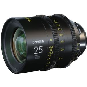 Dzofilm Vespid 25mm T 2.1 Cine PL vatting (L-Mount, C-mount, Volledig formaat), Objectief, Zwart