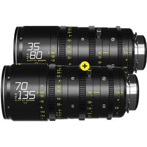 Dzofilm Catta Ace Zoom 2-Lens Kit (35-80/70-135 T2.9) Zwart (L-Mount, C-mount, Volledig formaat), Objectief, Zwart