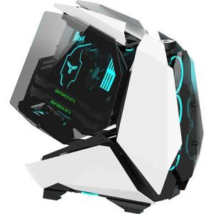 Jonsbo MOD5 - Big-Tower Showcase - Wit - EATX-behuizing - Ruime Binnenruimte